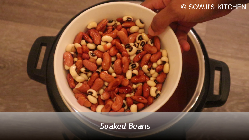 Add soaked beans