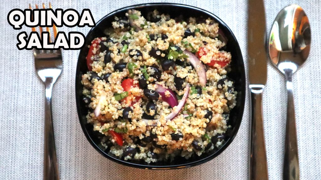 Quinoa Salad Recipe | Simple quick Quinoa salad - Sowji's Kitchen