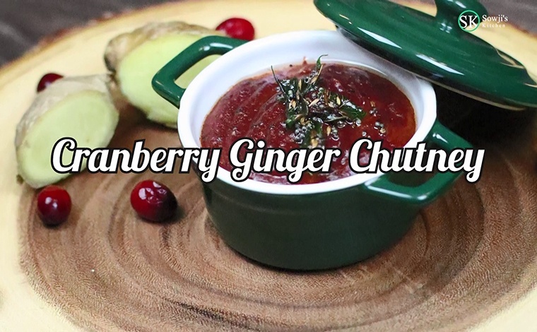 Cranberry ginger chutney