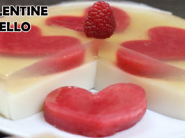 Valentine hearts jello