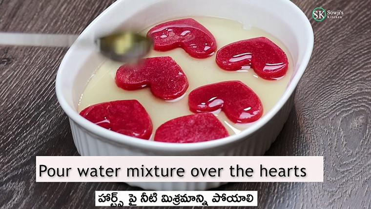 pour water on hearts