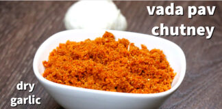 Vada Pav Chutney | Dry coconut garlic chutney