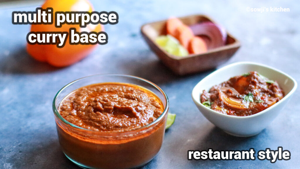 Curry base | Multi purpose curry gravy base | Restaurant style curry