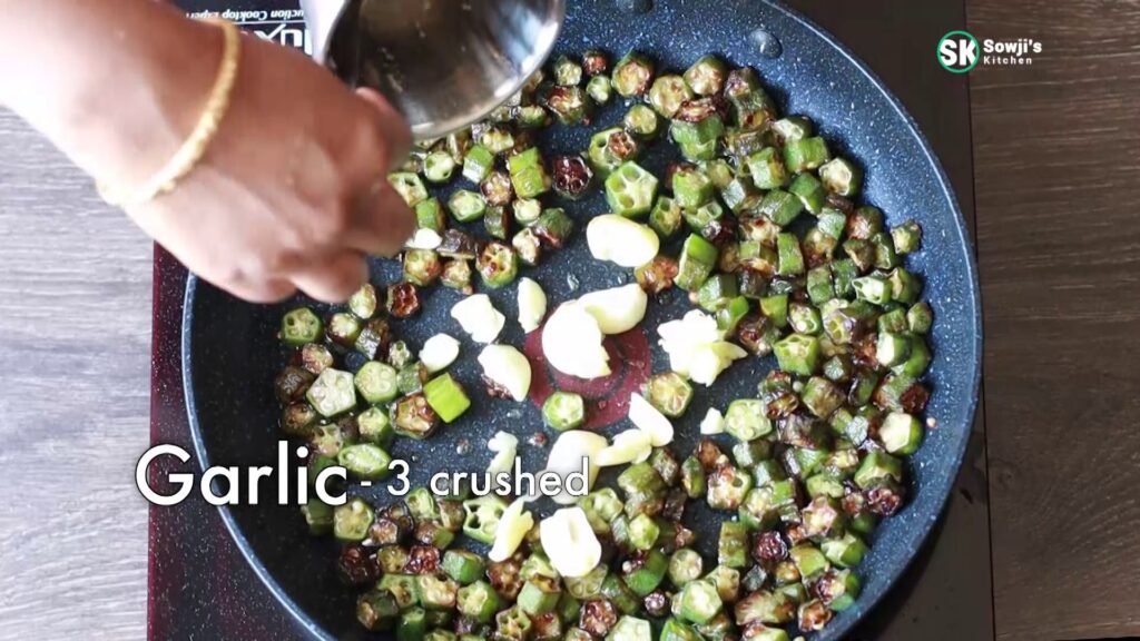 Add crushed garlic