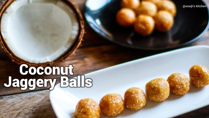 Coconut jaggery balls
