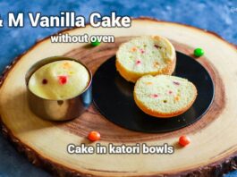 Vanilla cake without oven