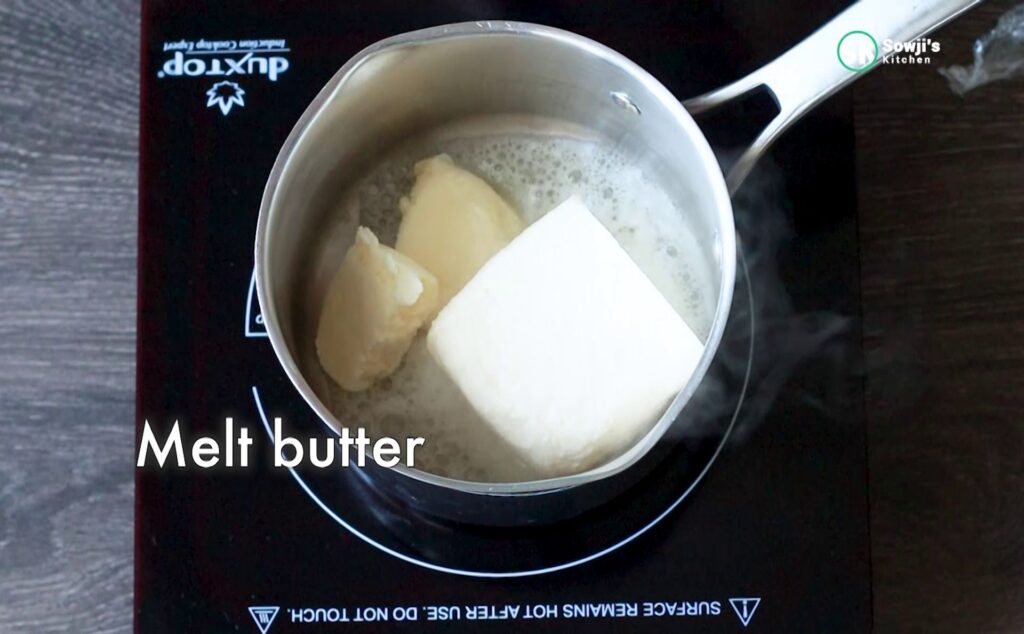 Melt butter in a heavy bottom pot