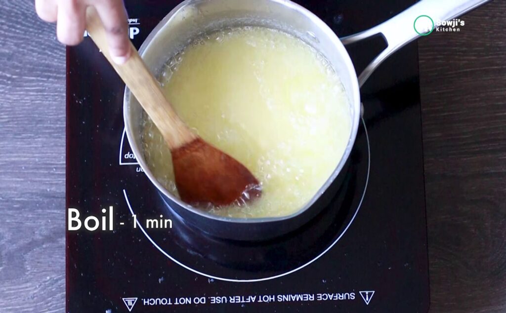 Boil the butter to evaporate any leftover buttermilk in the butter block