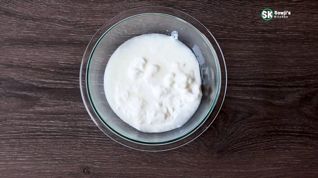 Sour curd to make Majjige or Majjiga or Mor or buttermilk