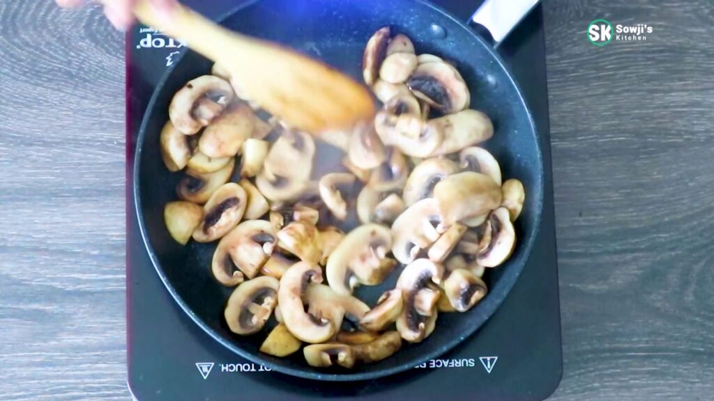 Fry mushrooms