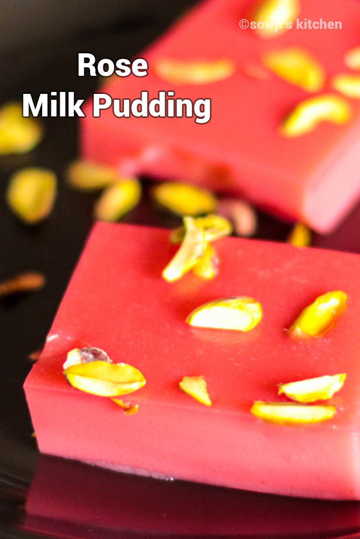 Rose Milk Pudding