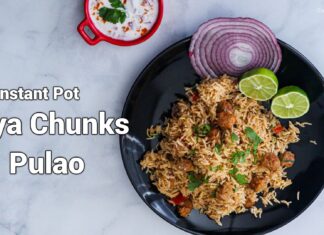 Instant pot Soya Chunks Pulao | Meal maker pulao Soya chunks pulao