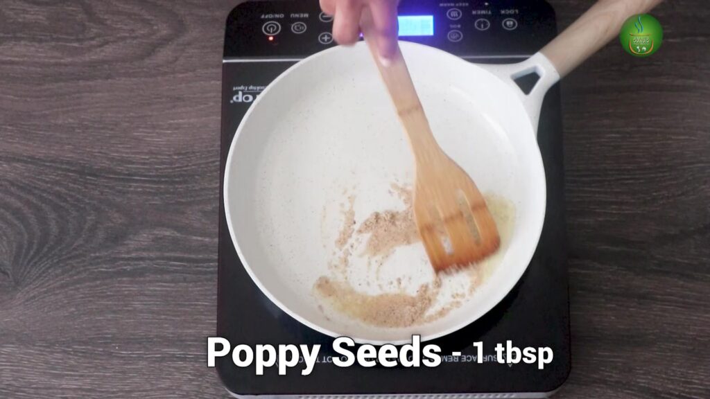 Fry poppy seeds