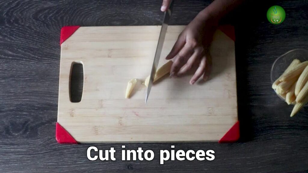 Cut into pieces